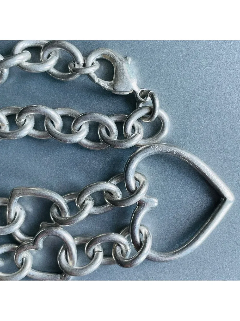 Tiffany & Co. Elsa Peretti 6 Multi Open Heart Necklace in Sterling Silver